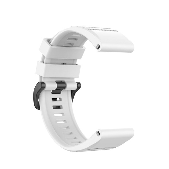 Garmin Fenix 6 22mm Smart Watch Quick Release Silicon Watch Band(White)