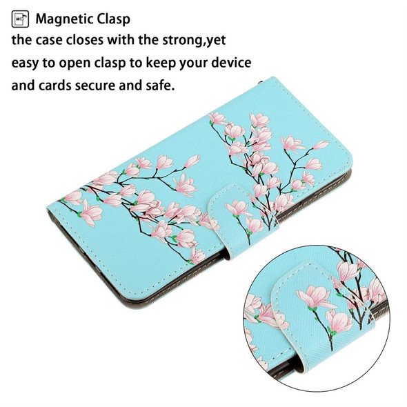 Samsung Galaxy Note20 Ultra 3D Colored Drawing Horizontal Flip PU Leather Case with Holder & Card Slots & Wallet(Magnolia)
