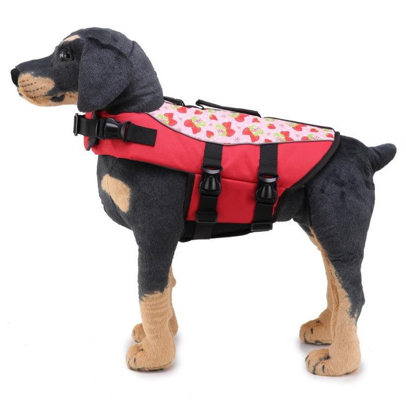 Dog Supplies Pet Swimwear Life Jackets, Size: M(JSY07 Red)