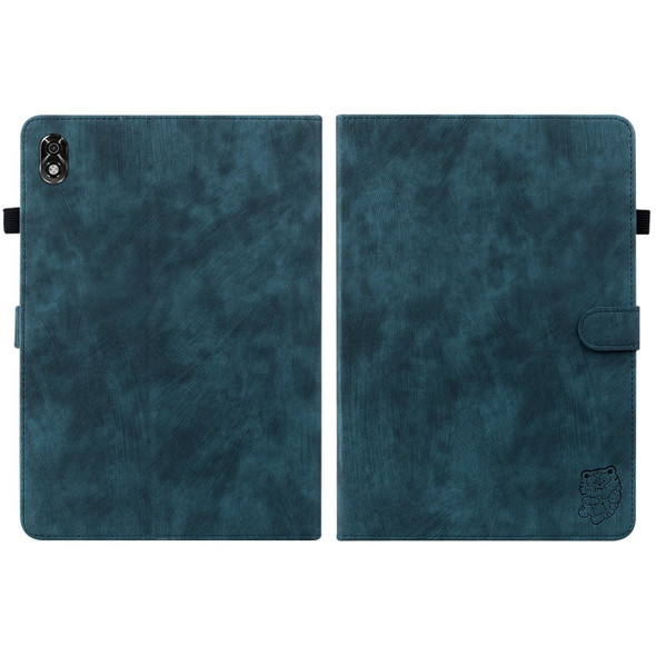 Lenovo Legion Y700 Tiger Pattern PU Tablet Case(Dark Blue)