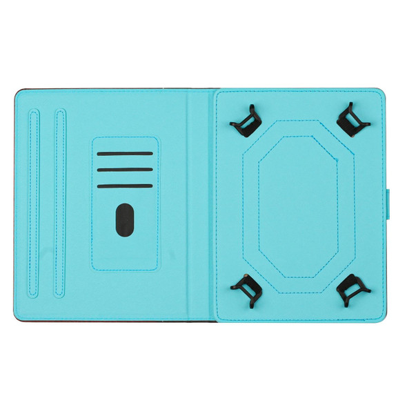 8 inch Tablet Marble Pattern Leatherette Tablet Case(Blue)