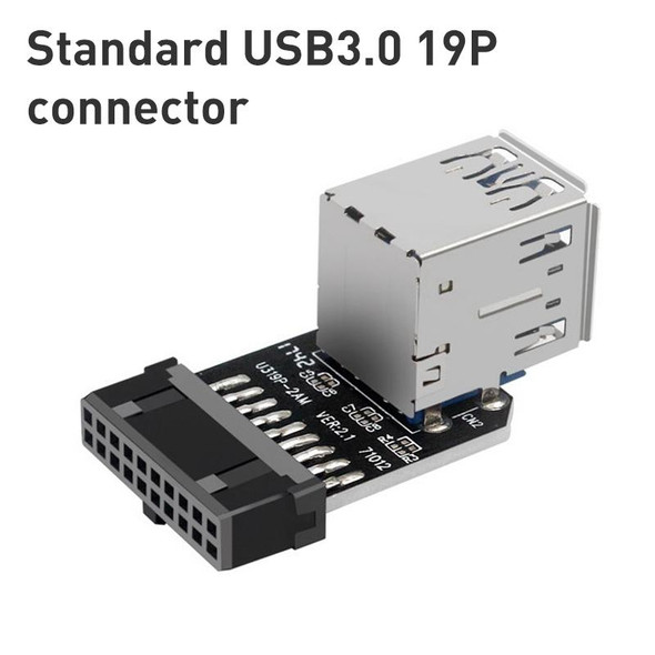 10 PCS 19/20Pin to Dual USB 3.0 Adapter Converter, Model:PH21