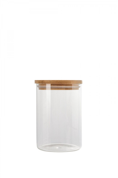 Olala Glass Storage Jars with Bamboo Lids - 4 Sizes Available