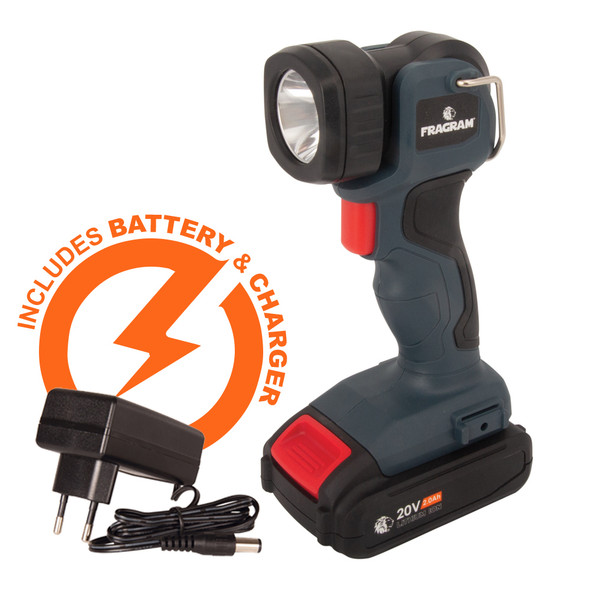 Fragram 20V Cordless Work Light Incl. 2.0Ah Lithium Ion Battery & Charger