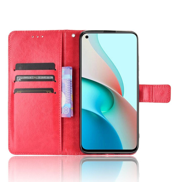 Xiaomi Redmi Note 9T 5G / Note 9 5G Retro Crazy Horse Texture Horizontal Flip Leather Case with Holder & Card Slots & Photo Frame(Red)