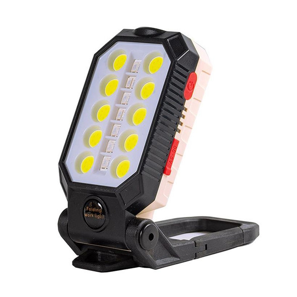 E-SMARTER COB Work Light USB Emergency Flashlight Maintenance Lamp, Style: W599A 10 Hole