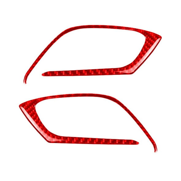 Car Carbon Fiber Inside Door Handle Decorative Sticker for Mazda CX-5 2017-2018, Left and Right Drive (Red)