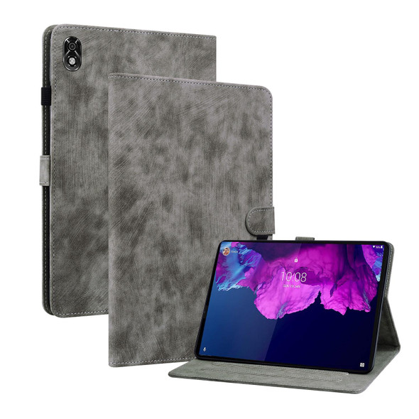 Lenovo Legion Y700 Tiger Pattern PU Tablet Case(Grey)