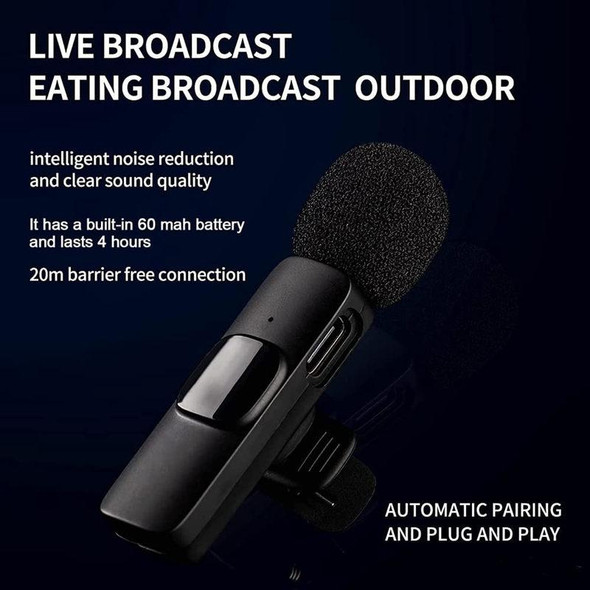 Wireless Lapel Microphones - Android Type C Device - Lavalier Microphone,Suitable - The YouTube | Facebook | Live Streaming | Interview Video | Tiktok