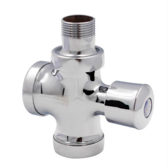 Stool Flush Valve Urinal Delay Valve Hand Press Flush Valve, Style:25 mm Alloy Small