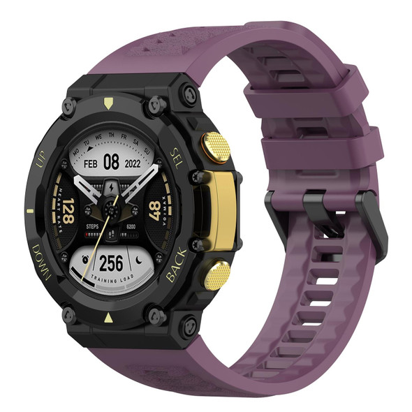 Amazfit T-Rex 2 Silicone Leisure Watch Band(Dark Purple)