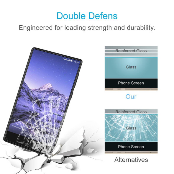 50 PCS 0.26mm 9H 2.5D Tempered Glass Film - Leagoo KIICAA MIX