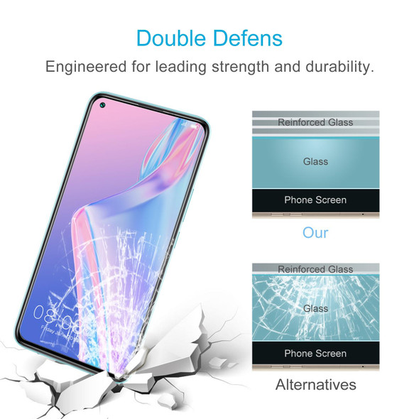 50 PCS 0.26mm 9H 2.5D Tempered Glass Film - Elephone U3H