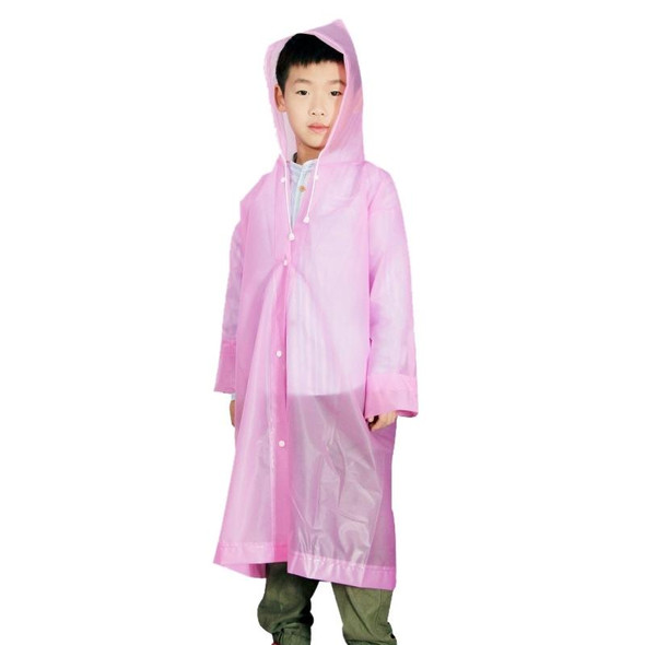 Outdoor Mountaineering Eva Thickened Children Fashion Raincoat Average Size(Pink)