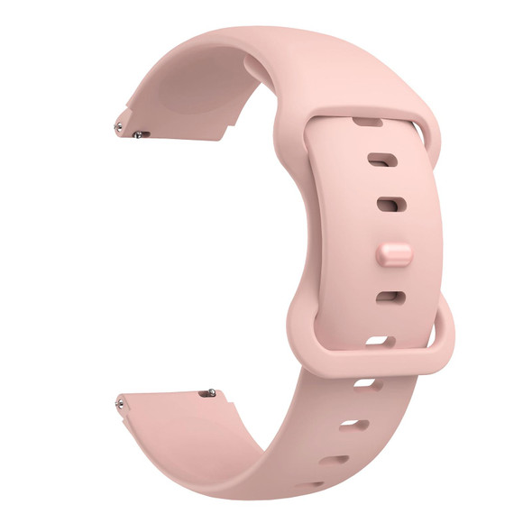 Xiaomi Haylou Smart Watch LS01 19mm Butterfly Buckle Silicone Watch Band(Pink)