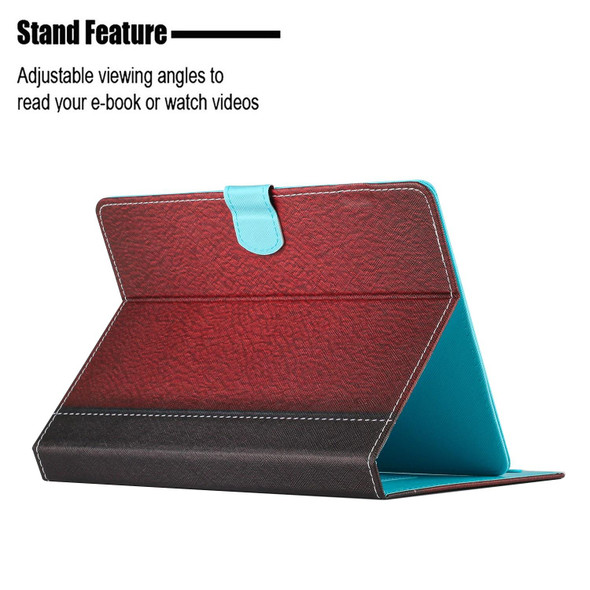 10 inch Tablet Stitching Solid Color Leatherette Tablet Case(Red)