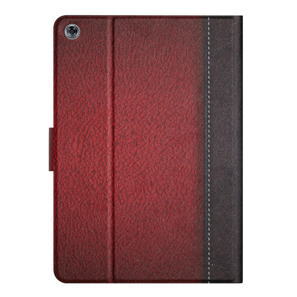 Huawei MatePad T10s Stitching Solid Color Leather Tablet Case(Red)