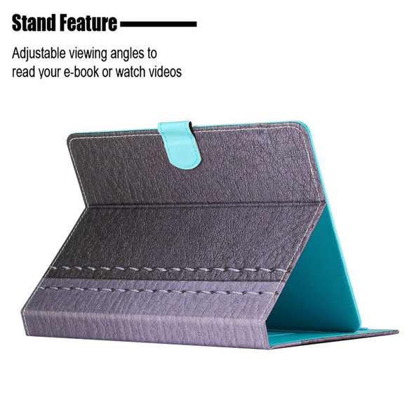 7 inch Tablet Stitching Solid Color Leatherette Tablet Case(Grey)