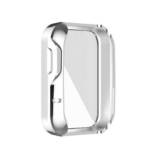 Xiaomi Mi Watch Lite / Redmi Watch Full Coverage TPU Electroplating Protective Case(Silver)