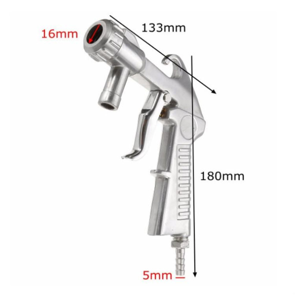 Handheld Sandblasting Tool Pneumatic Sandblasting Glass Derusting Tool, Style:Package A