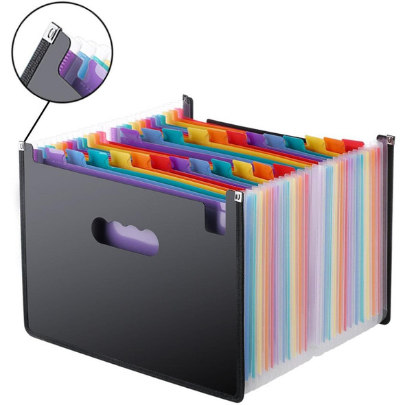 Organ Expanding Colored File Folder A4 Organizer Portable Business Office Supplies, Size: 33x23.5cm, Size:13 Pockets