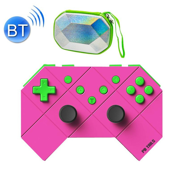 PB TAILS - Switch Bluetooth Wireless Gamepad, Style: Deluxe Edition (Rose Red)