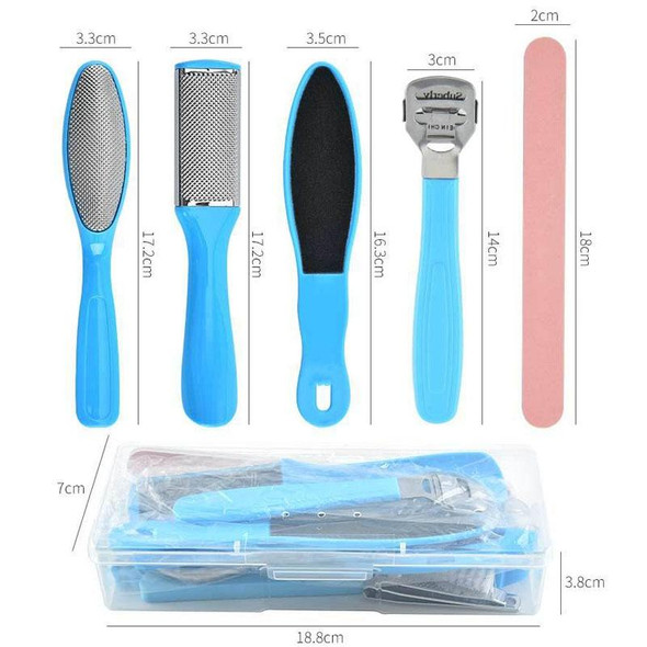 20 In 1 Foot File Grinding Exfoliating Manicure And Pedicure Kit(Blue)