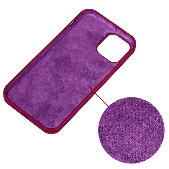 Solid Color Silicone Phone Case - iPhone 14 Pro Max(Violet)