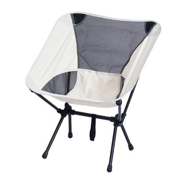 Small Outdoor Camping Leisure Beach Portable Folding Chair (White)