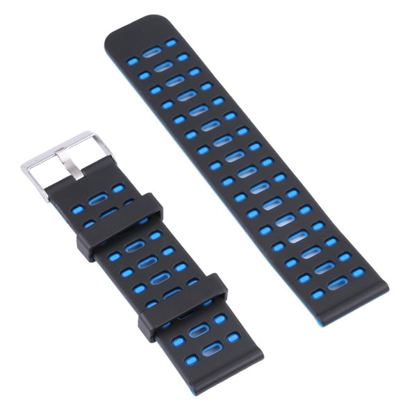 22mm Silicone Watch Band(Black Blue)