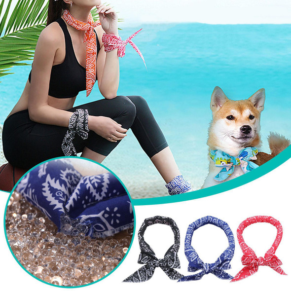 3 PCS Summer Cooling Bandana Neck Wraps Scarf - Women Men Kids Pet, Color: Yellow Bottom Bear