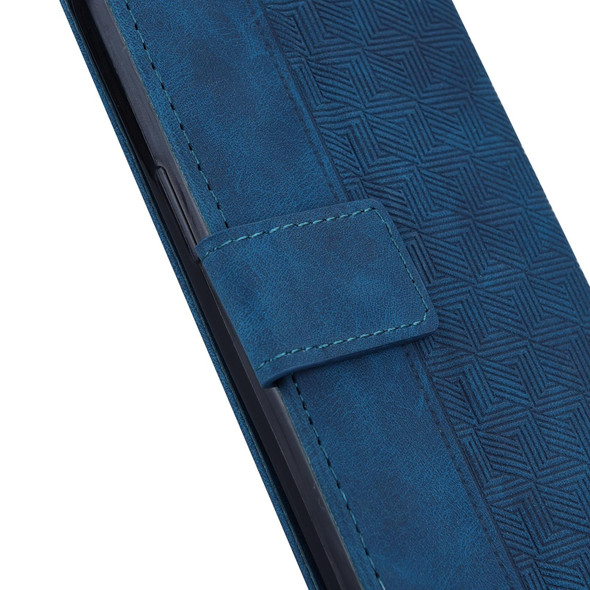 Tecno Camon 19 Pro 5G Geometric Embossed Leather Phone Case(Blue)