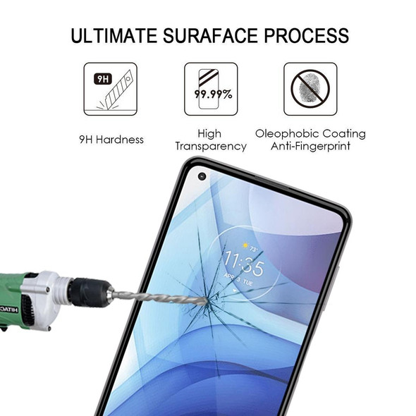 Motorola Moto G Power (2021) 25 PCS Full Glue Full Screen Tempered Glass Film