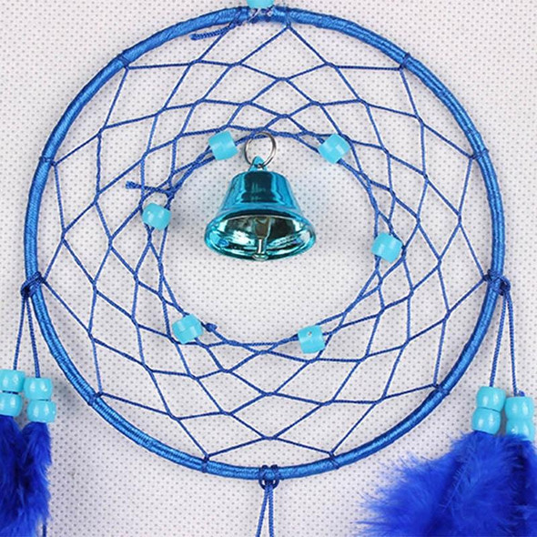 Creative Hand-Woven Crafts Dream Catcher Home Car Wall Hanging Decoration(Blue)