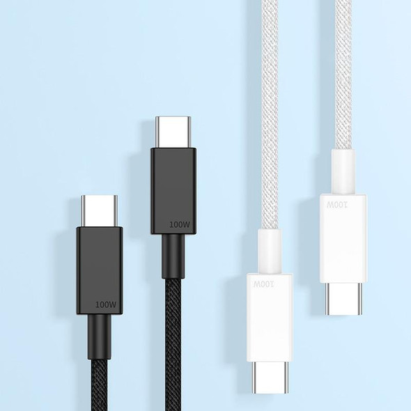 100W USB-C / Type-C to USB-C / Type-C Fast Charging Data Cable, Length:0.5m(Black)
