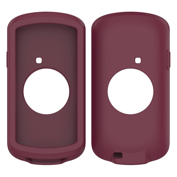 Garmin Edge 1040 Full Back Cover Stopwatch Silicone Case(Wine Red)