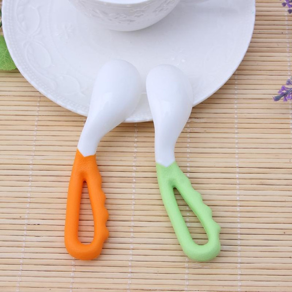 2 PCS Baby Curved Spoon Eat Spoon Baby Pacifier Feeding Spoon Solid Supplies Curved Spoon Children Tableware(Mixing)