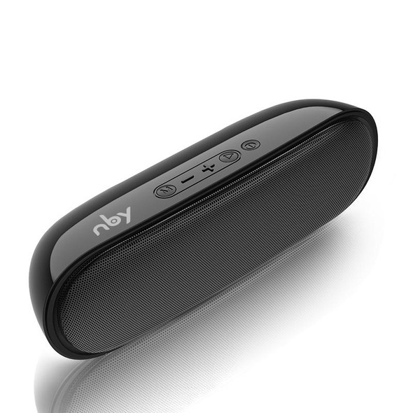 NBY 4070 Portable Bluetooth Speaker 3D Stereo Sound Surround Speakers, Support FM, TF, AUX, U-disk(Black)