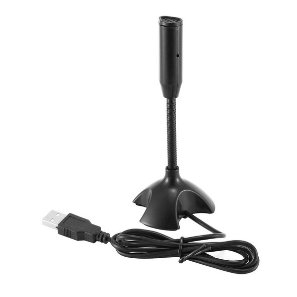 Dedicate USB Capacitive Mini Microphone Stand for PC Laptop Notebook Recording Wired Device