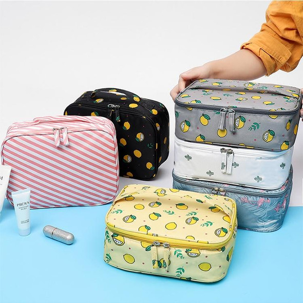 Large Capacity Portable Lady Waterproof Padded Travel Cosmetic Bag Beautician Storage Bags Women Makeup Bag(Style B Flamingo)