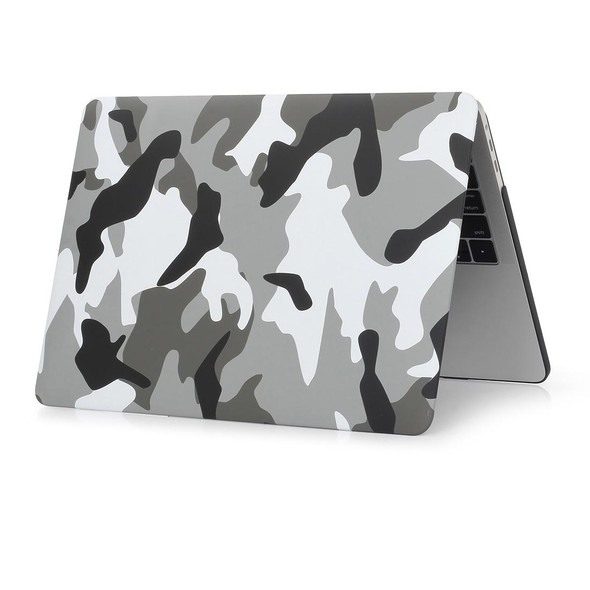 Camouflage Pattern Laptop Water Decals PC Protective Case - MacBook Retina 15.4 inch A1398(Grey Camouflage)