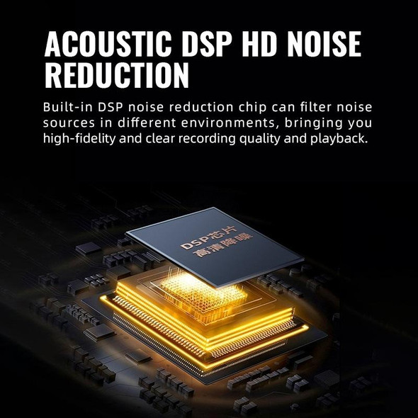 Q76 Smart HD Noise Reduction Voice Control Strong Magnetic Recording Pen, Capacity:8GB(Black)