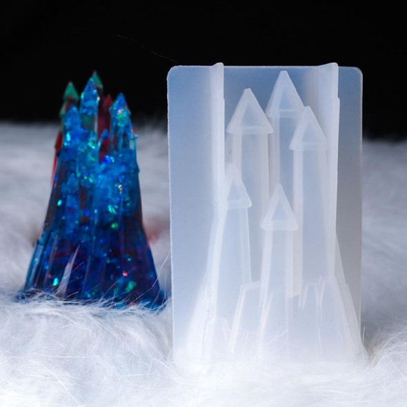 D581 DIY Crystal Drops 3D Castle Silicone Mold