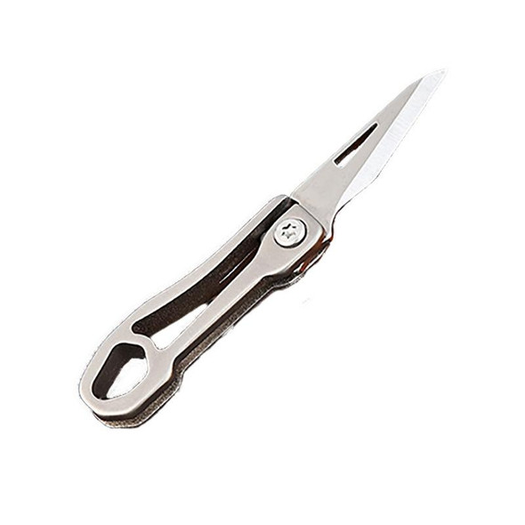 Titanium Alloy Mini Folding Knife Express Knife EDC Keychain Pendant