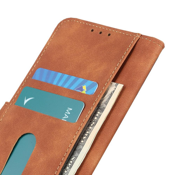 Asus ROG Phone 6 KHAZNEH Retro Texture Leatherette Phone Case(Brown)