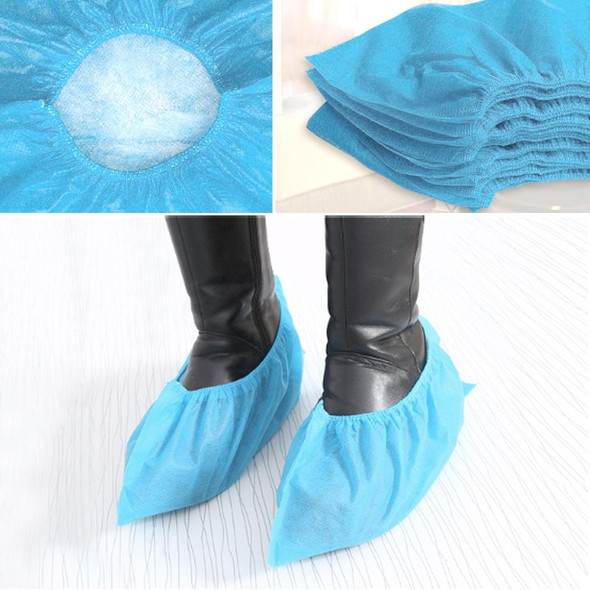 100 PCS Disposable Shoe Covers Indoor Cleaning Floor Non-Woven Fabric Overshoes