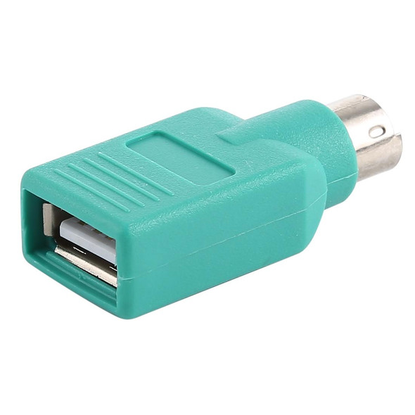 USB A Jack to mini DIN6 male Adapter (USB to PS/2)(Green)