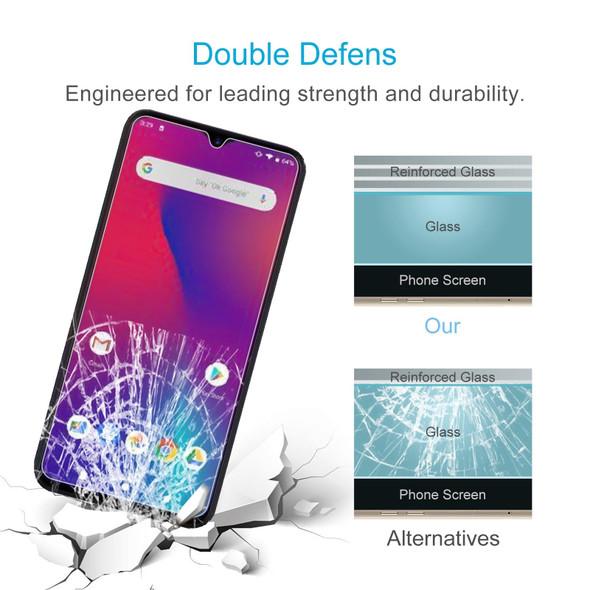 10 PCS 0.26mm 9H 2.5D Tempered Glass Film - Umidigi F1