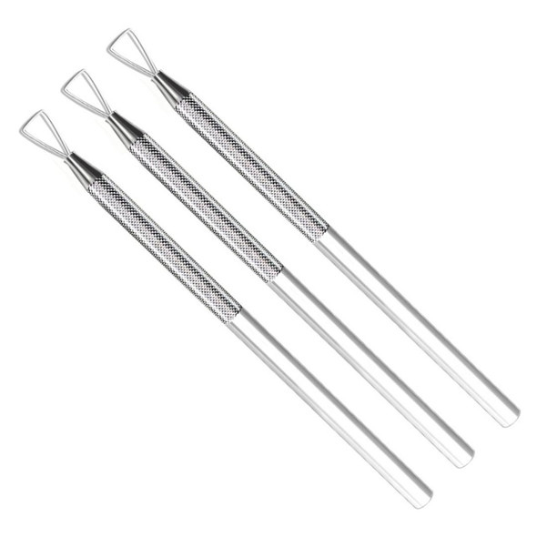 3 PCS Stainless Steel Nail Tool Steel Push and Remove Nail Polish Glue Phototherapy Glue Unloading Knife