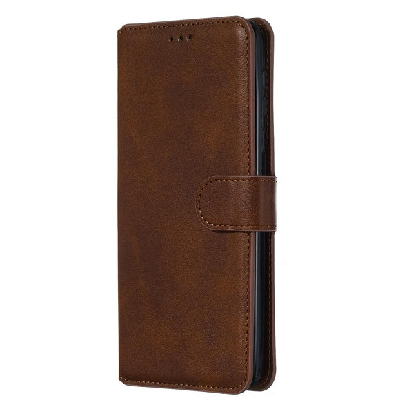 Motorola Moto G8 Play / One Macro Classic Calf Texture Horizontal Flip PU Leather Case, with Holder & Card Slots & Wallet(Brown)